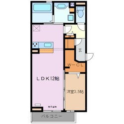 川原町駅 徒歩7分 3階の物件間取画像